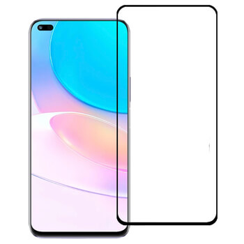 3x Sticlă securizată 3D cu cadru pentru Huawei Nova 8i - neagră