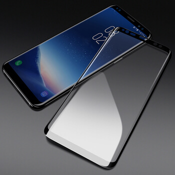 Picasee Sticlă de protecție curbată 3D pentru Samsung Galaxy S9 Plus G965F - neagră