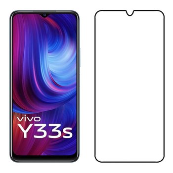 Picasee Sticlă securizată de protecție 3D cu cadru pentru Vivo Y33s - neagră