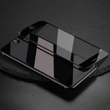3x Picasee 3D Sticlă securizată 3D cu cadru pentru Apple iPhone SE 2022 - neagră - 2+1 gratis