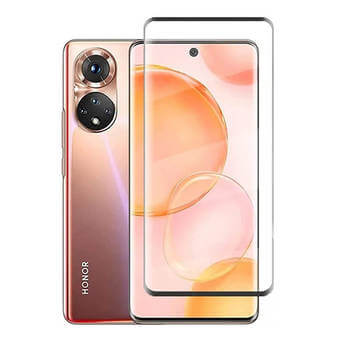 3x Picasee 3D Sticlă securizată 3D cu cadru pentru Honor 50 Lite - neagră - 2+1 gratis