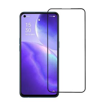 Sticlă securizată de protecție 3D cu cadru pentru OPPO Reno 5 5G - neagră