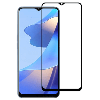 Picasee Sticlă securizată de protecție 3D cu cadru pentru OPPO A16 - neagră