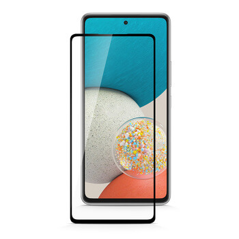 3x 3D Sticlă securizată 3D cu cadru pentru Samsung Galaxy M53 5G - neagră - 2+1 gratis