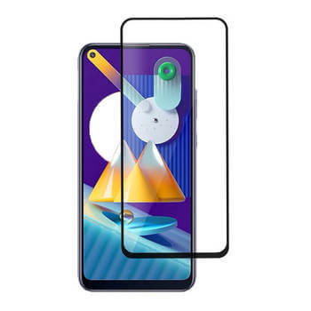 Picasee Sticlă securizată de protecție 3D cu cadru pentru Samsung Galaxy M13 M135F - neagră