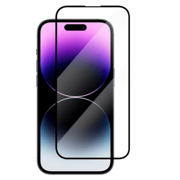 Sticlă securizată 3D cu cadru pentru Apple iPhone 14 Pro Max - neagră