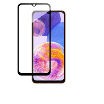 Picasee Sticlă securizată de protecție 3D cu cadru pentru Samsung Galaxy A23 A235F 4G - neagră