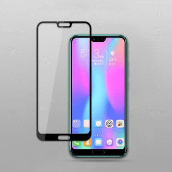 Sticlă securizată 3D cu cadru pentru Honor 10 - neagră