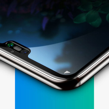 Picasee Sticlă securizată de protecție 3D cu cadru pentru Honor 8X - neagră