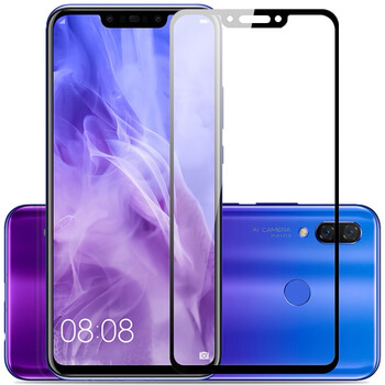 Sticlă securizată 3D cu cadru pentru Huawei Nova 3i - neagră