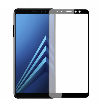 Picasee Sticlă securizată de protecție 3D cu cadru pentru Samsung Galaxy A8 2018 A530F - neagră