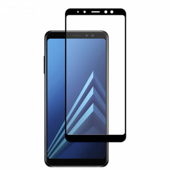 Sticlă securizată 3D cu cadru pentru Samsung Galaxy A8 2018 A530F - neagră