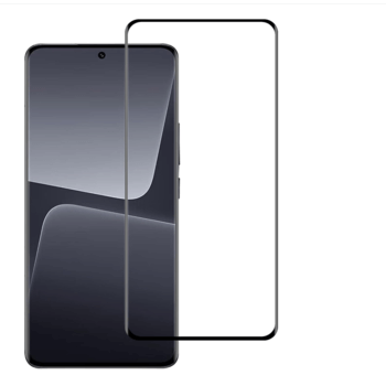 3x Sticlă securizată 3D cu cadru pentru Xiaomi 13T - neagră