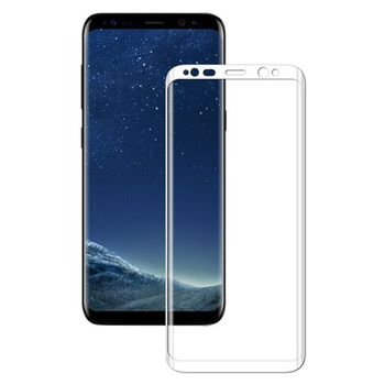 Sticlă securizată 3D cu cadru pentru Samsung Galaxy S8+ G955F - albă