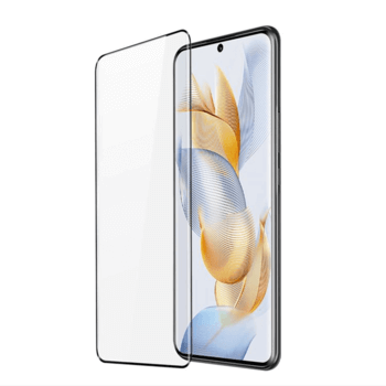 Picasee Sticlă securizată de protecție 3D cu cadru pentru Honor 90 Lite 5G - neagră