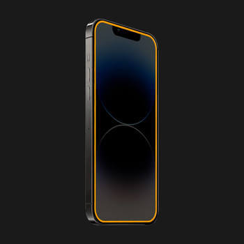 Picasee Sticla întărită de protecție cu ramă care strălucește în întuneric Xiaomi Poco F2 Pro - Portocaliu