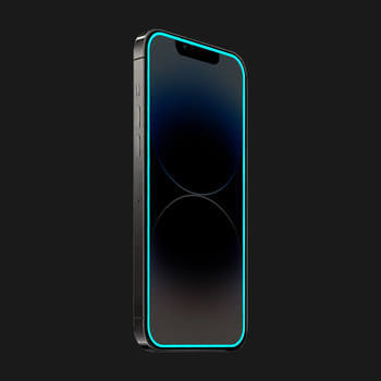 3x Picasee Sticla întărită de protecție cu ramă care strălucește în întuneric Samsung Galaxy A25 A256B 5G - Albastru