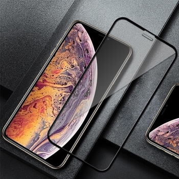 3x Picasee 3D Sticlă securizată 3D cu cadru pentru Apple iPhone X/XS - neagră - 2+1 gratis