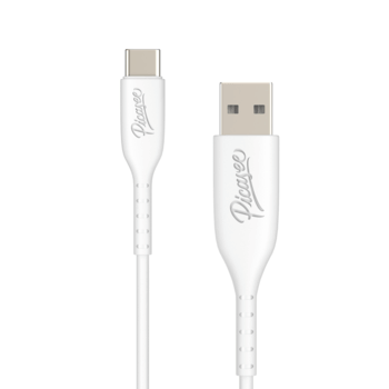 Picasee USB Kabel USB C - USB 2.0 - Albă