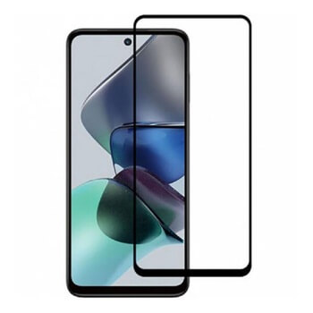 Sticlă securizată 3D cu cadru pentru Motorola Moto G14 - neagră