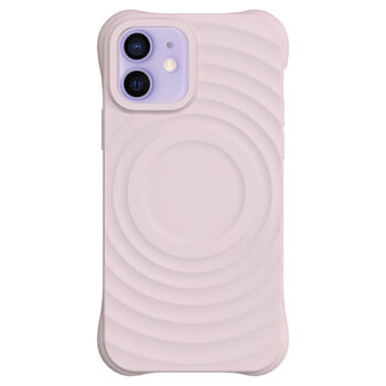 Picasee Shock-proof case s MagSafe Apple iPhone 12 - Gravură personalizată - Roz