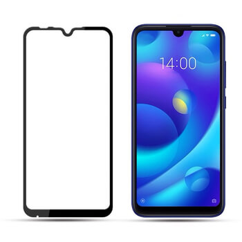 3x Picasee 3D Sticlă securizată 3D cu cadru pentru Xiaomi Redmi 7 - neagră - 2+1 gratis