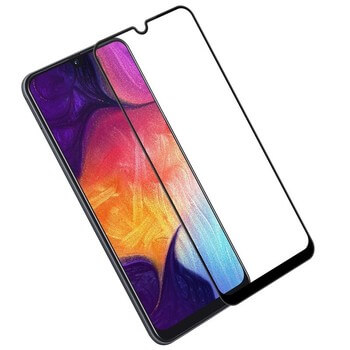 Sticlă securizată de protecție 3D cu cadru pentru Samsung Galaxy A40 A405F - neagră