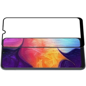 Picasee Sticlă securizată de protecție 3D cu cadru pentru Samsung Galaxy A40 A405F - neagră