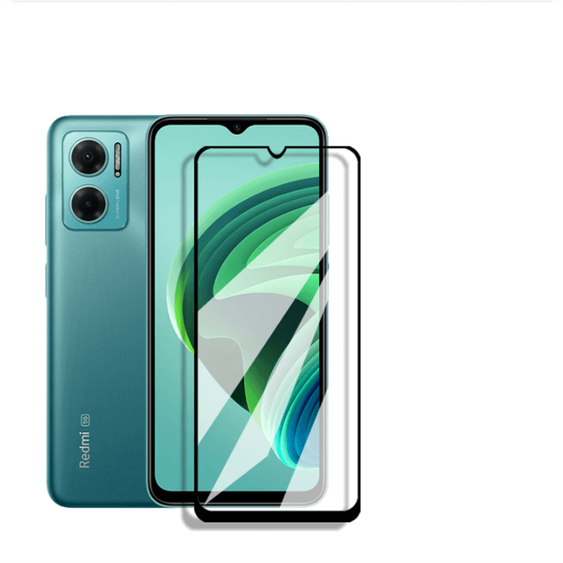 3x Picasee 3D Sticlă securizată 3D cu cadru pentru Xiaomi Redmi 10 5G - neagră - 2+1 gratis