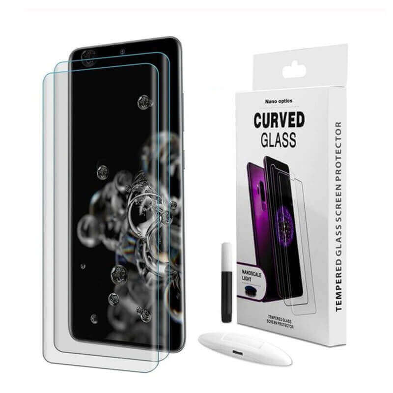 3x Picasee Sticlă securizată curbată 3D cu protecție UV pentru telefonul Samsung Galaxy S23 5G - 2+1 gratis
