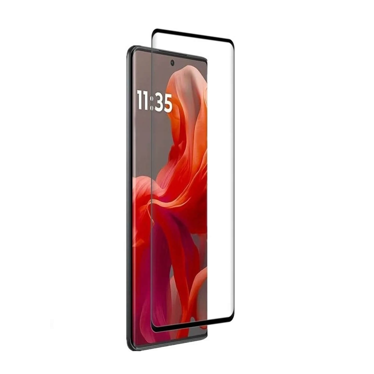 3x Picasee 3D Sticlă securizată 3D cu cadru pentru Motorola Moto G85 - neagră - 2+1 gratis