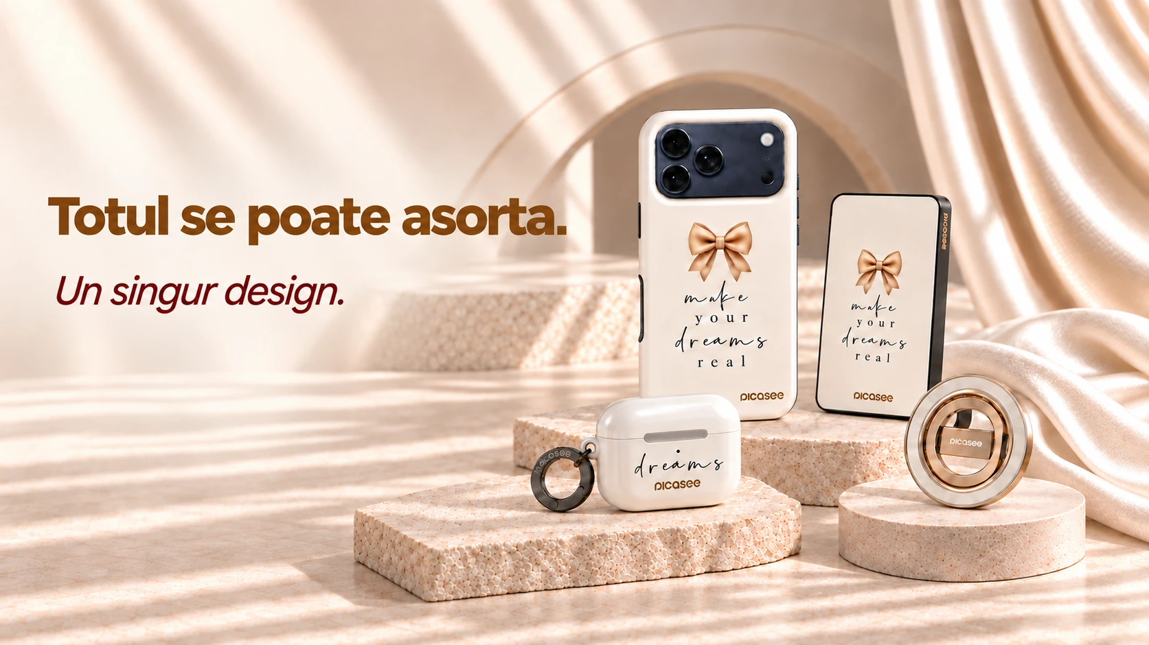 Totul se poate asorta. Un singur design.